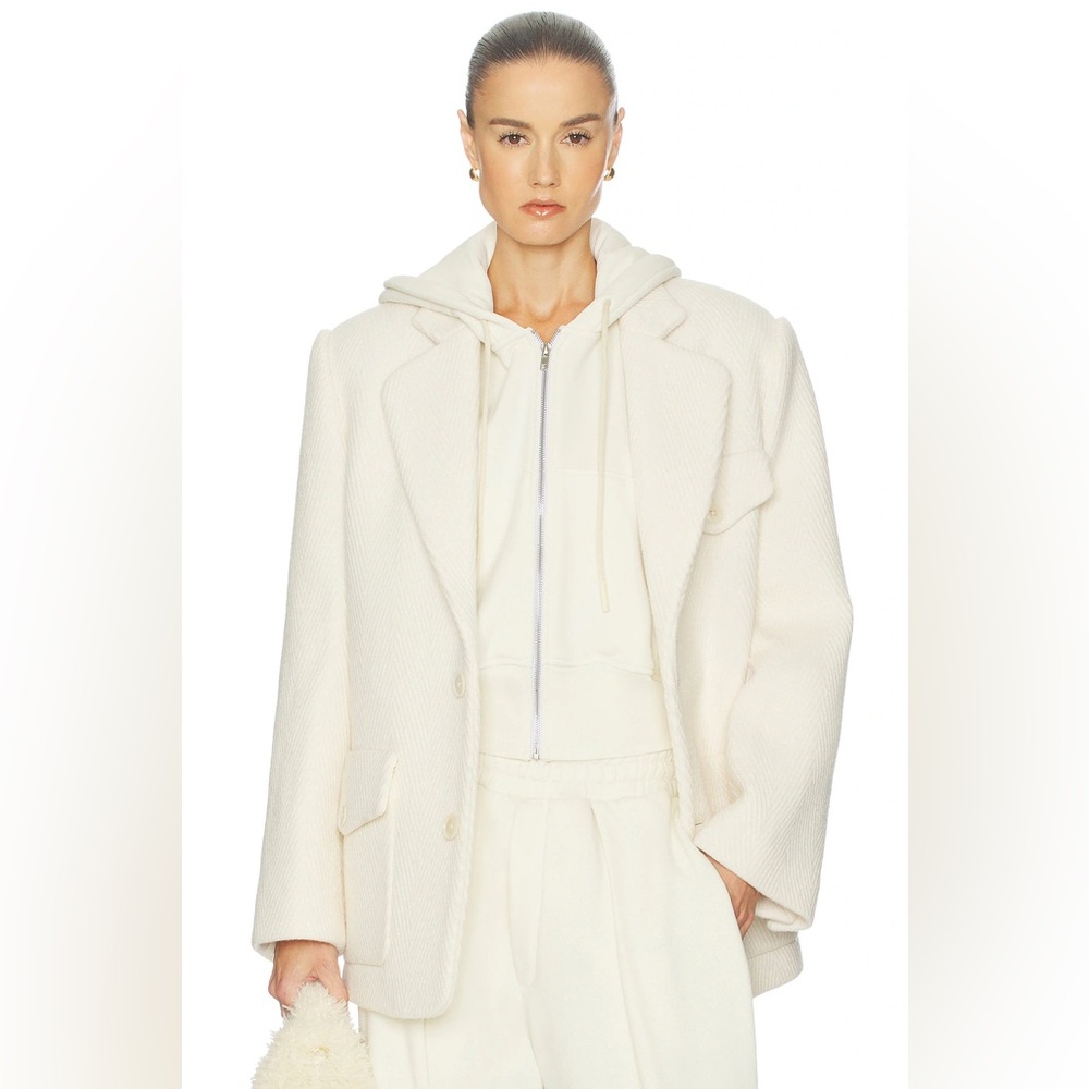 Helsa The Very Oversized Blazer in Ivory SZ XS $496 sold out !NEW